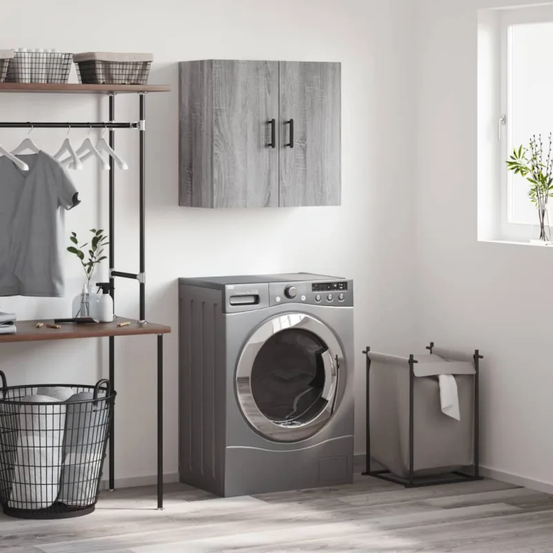 Maison exclusive - armario de pared madera de ingeniería gris sonoma 60x31x60 cm