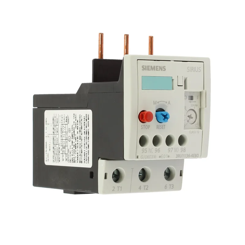 Relé de sobrecarga de 22-32 a para protección de motor, tamaño s2, clase 10