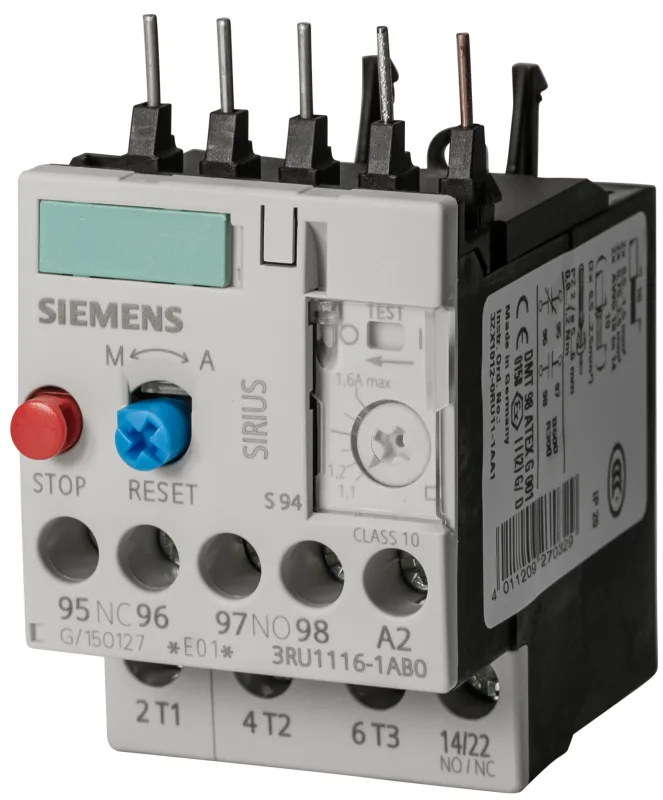 Relé de sobrecarga térmica 0,7-1 a, tamaño s00, clase 10