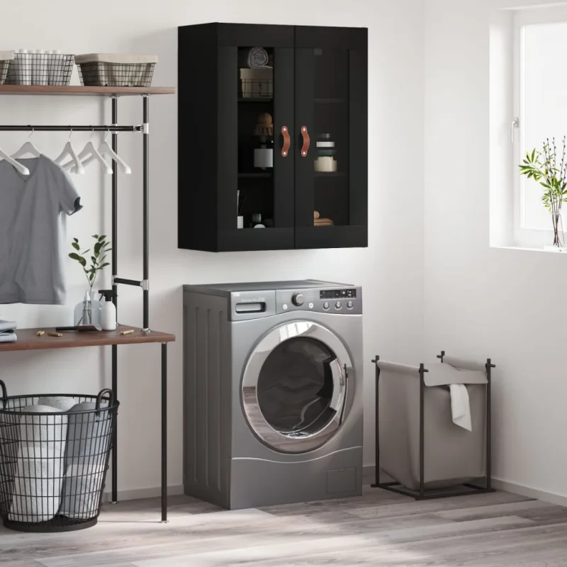 Maison exclusive - armario de pared negro 69,5x34x90 cm