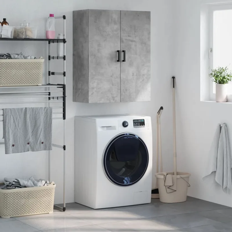 Maison exclusive - armario de pared gris hormigón 69,5x34x90 cm