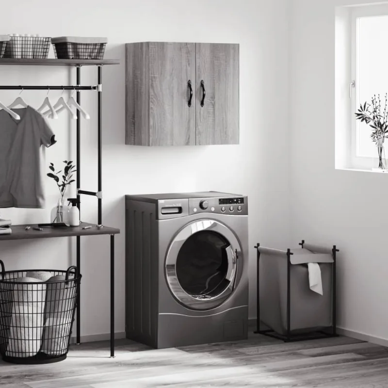 Maison exclusive - armario de pared madera de ingeniería gris sonoma 60x31x60 cm