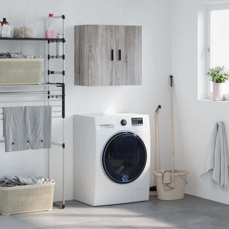 Maison exclusive - armario de pared madera de ingeniería gris sonoma 60x31x60 cm