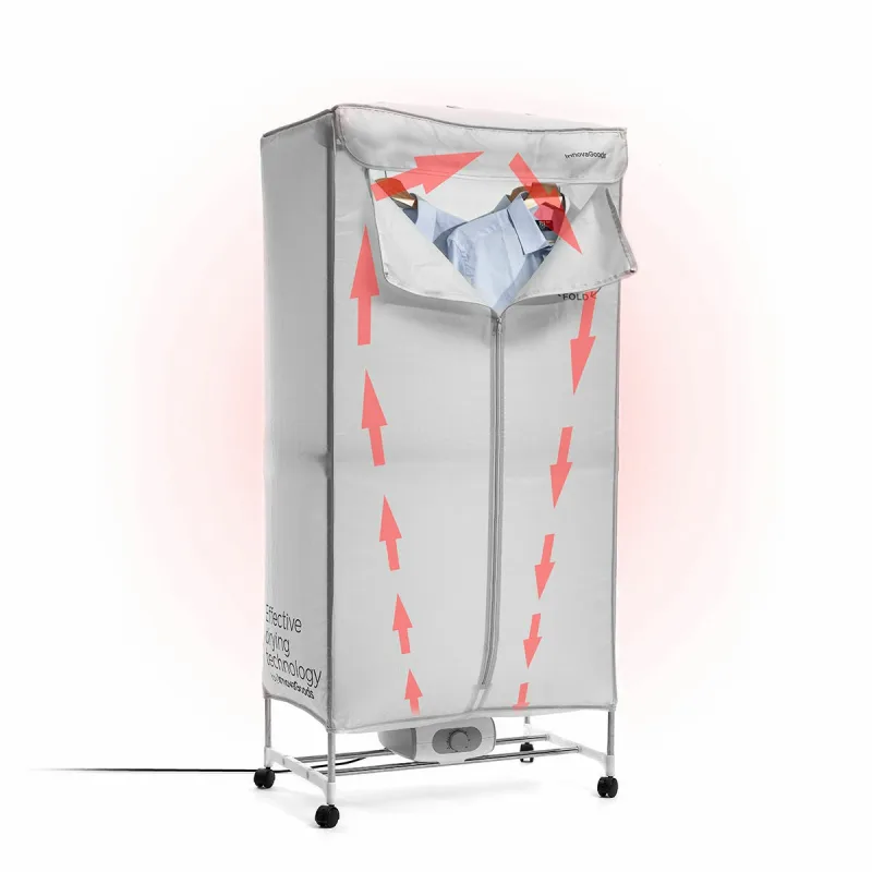 Secadora eléctrica portátil de 2 alturas dupledry innovagoods 1200 w