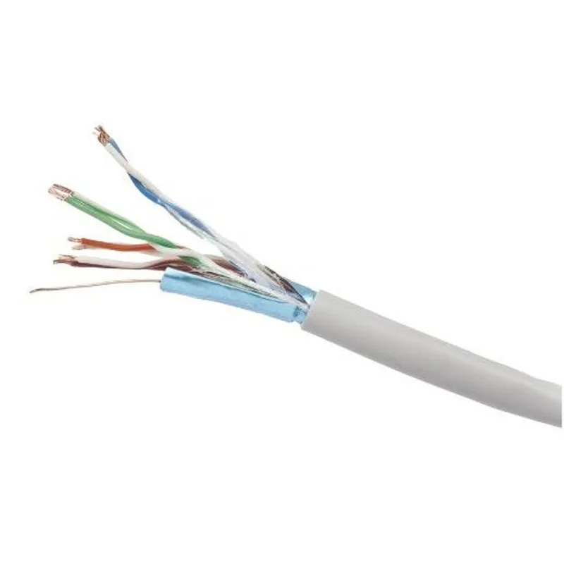 Cable de red rígido utp categoría 6 gembird 305m cat5e ftp gris 305 m