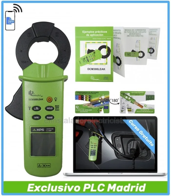Pinza de fugas ac con trms y bluetooth dcm300leak edición especial 35 aniversario de plc madrid