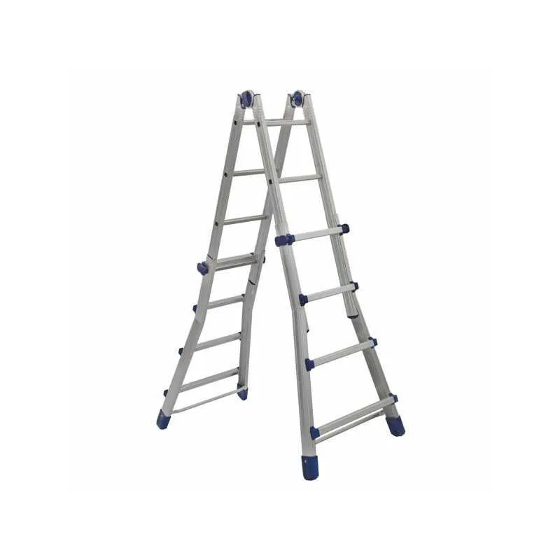 Escalera multiusos all briko azul 2 peldaños 4+4 facal