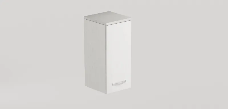 Armario de lavandería suspendido 1 puerta 36x38x77 cm blanco fresno