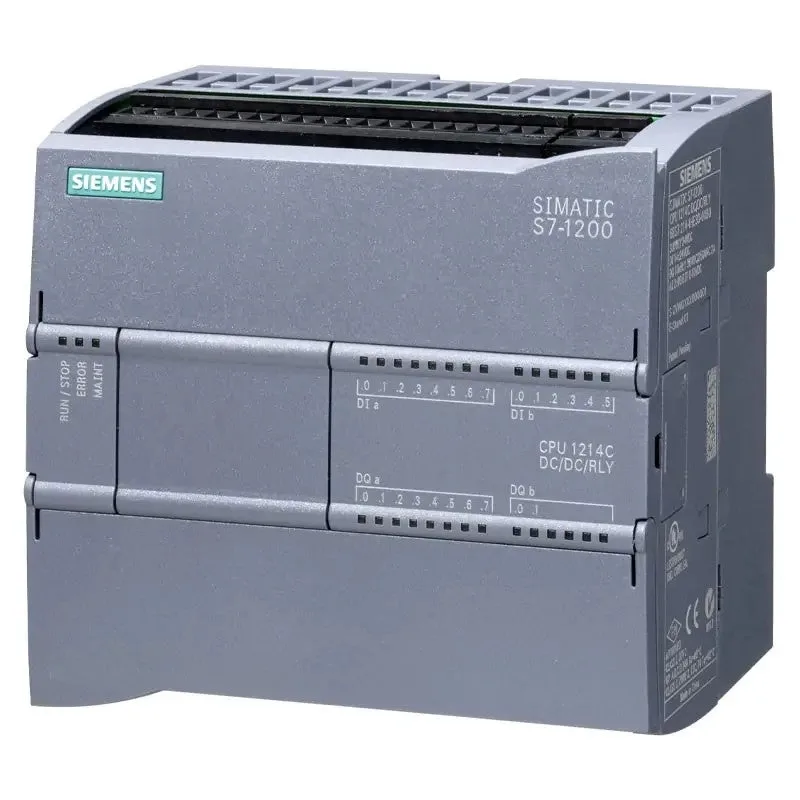 Simatic s7-1200, cpu 1214c, cpu compacta, cc/cc/relé, e/s integradas: 14 cc 24 v; 10 relé 2a; 2 ai 0-10 v cc