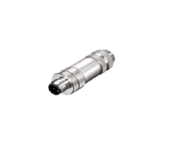 Conector enchufable en campo, m12, conector macho, recto