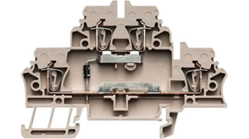 Serie z, bloque de terminales de dos pisos, sección transversal nominal: 2,5 mm²