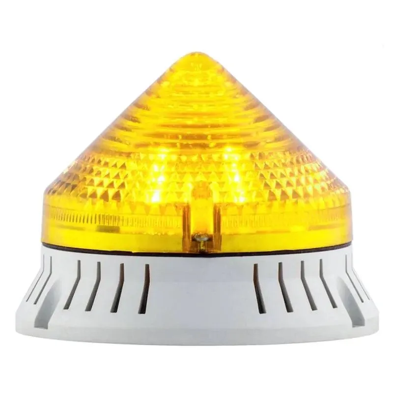 Sirena luz y señal sonora roja 24v