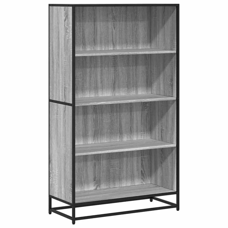 Estantería，librería，armario de libros de madera de ingeniería gris sonoma 80,5x35x139 cm cfw166894
