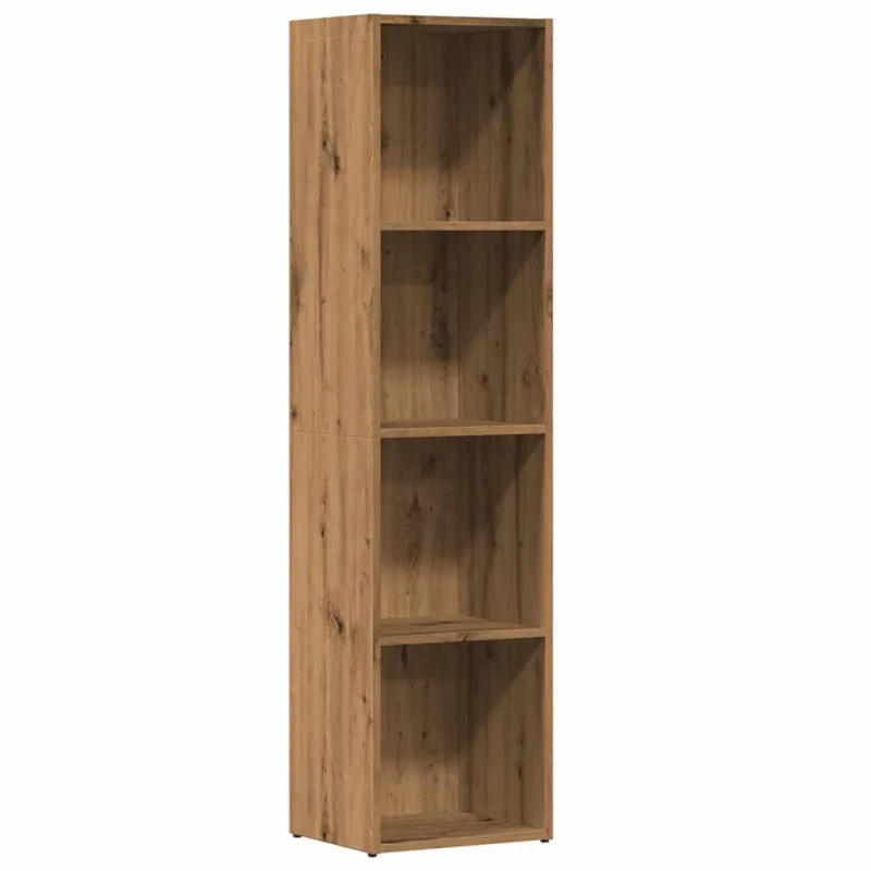 Estantería，librería，armario de libros de madera ingeniería roble artisan 36x30x143 cm cfw166754