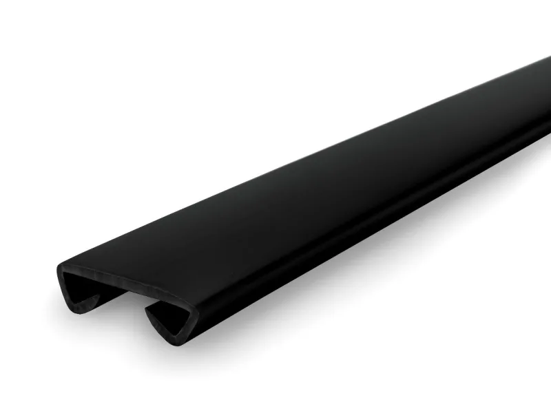 Pasamanos pvc 40x8 mm standard antideslizante - 25 metros, noir