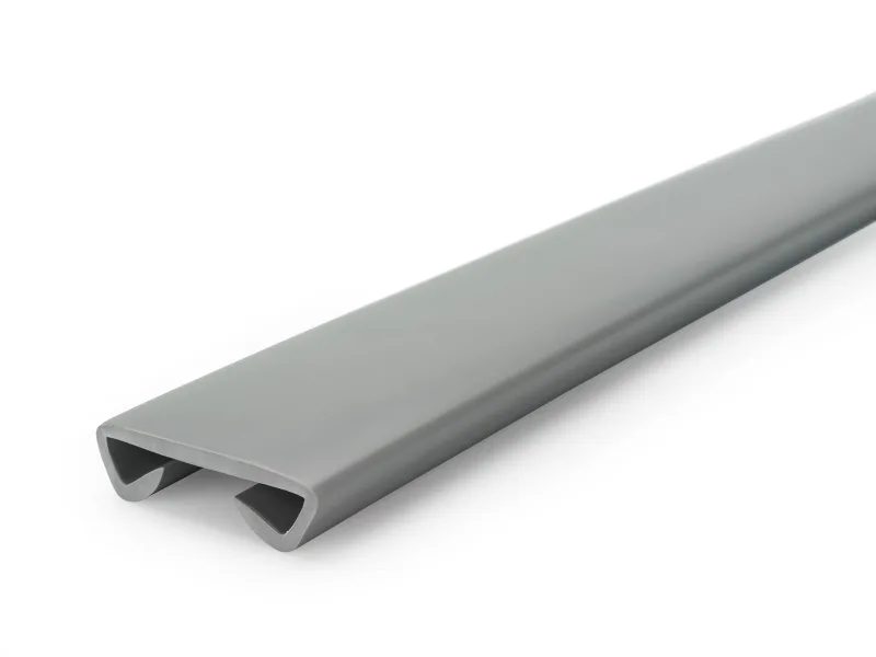 Pasamanos pvc 40x8 mm standard antideslizante - 25 metros, gris