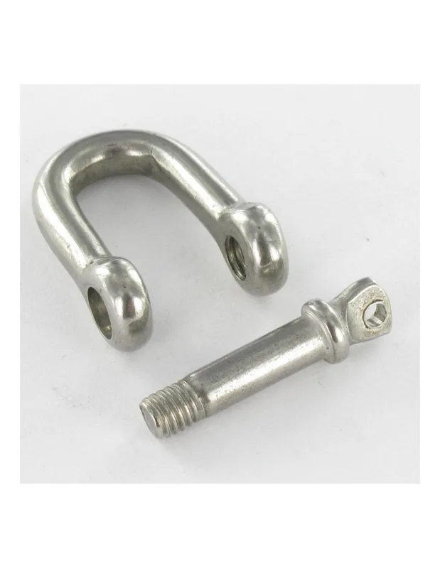 Grillete recta forjada inoxidable a4 diámetro 19