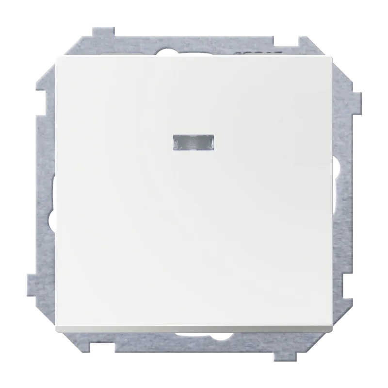 Interruptor con luz ceese mediterráneo blanco