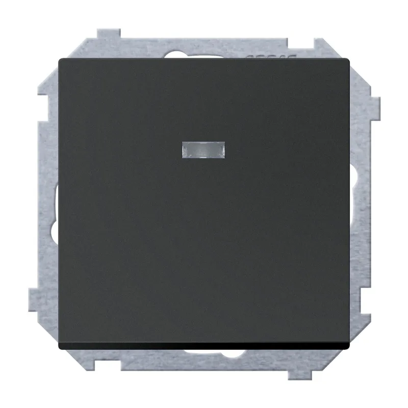 Interruptor con luz ceese mediterráneo antracita