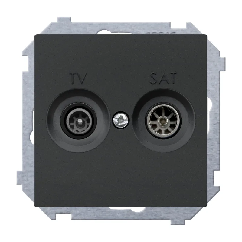 Toma de tv intermedia casc ceese mediterráneo antracita