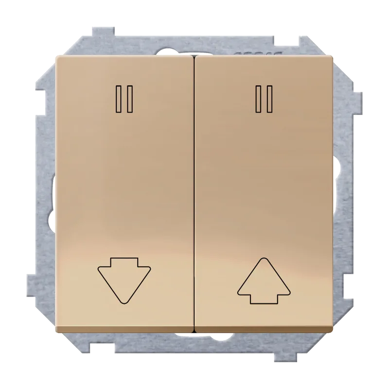 Interruptor para persiana ceese mediterráneo cobre