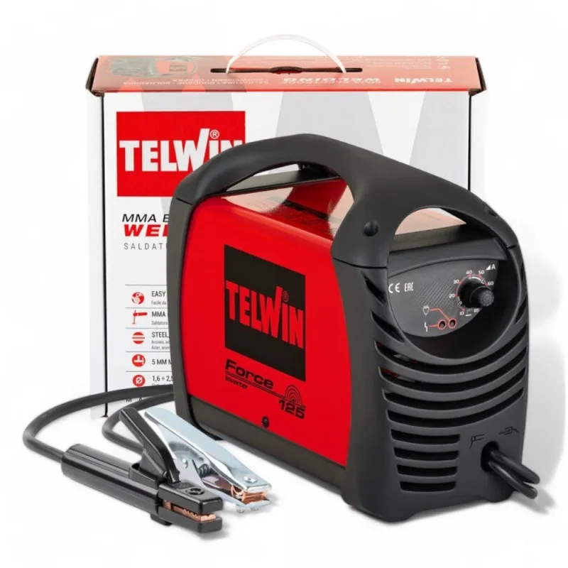 Soldadora manual por arco metálico inverter 2,3 kw cc 10/80a force 125