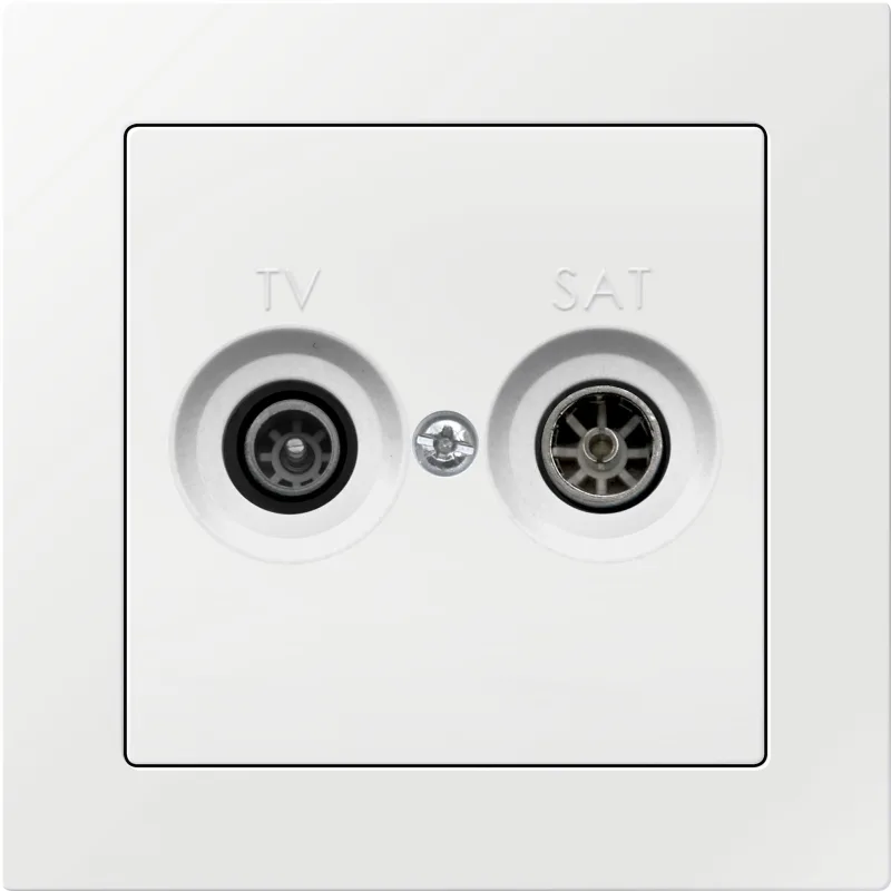 Toma de tv final casc + marco ceese mediterráneo blanco