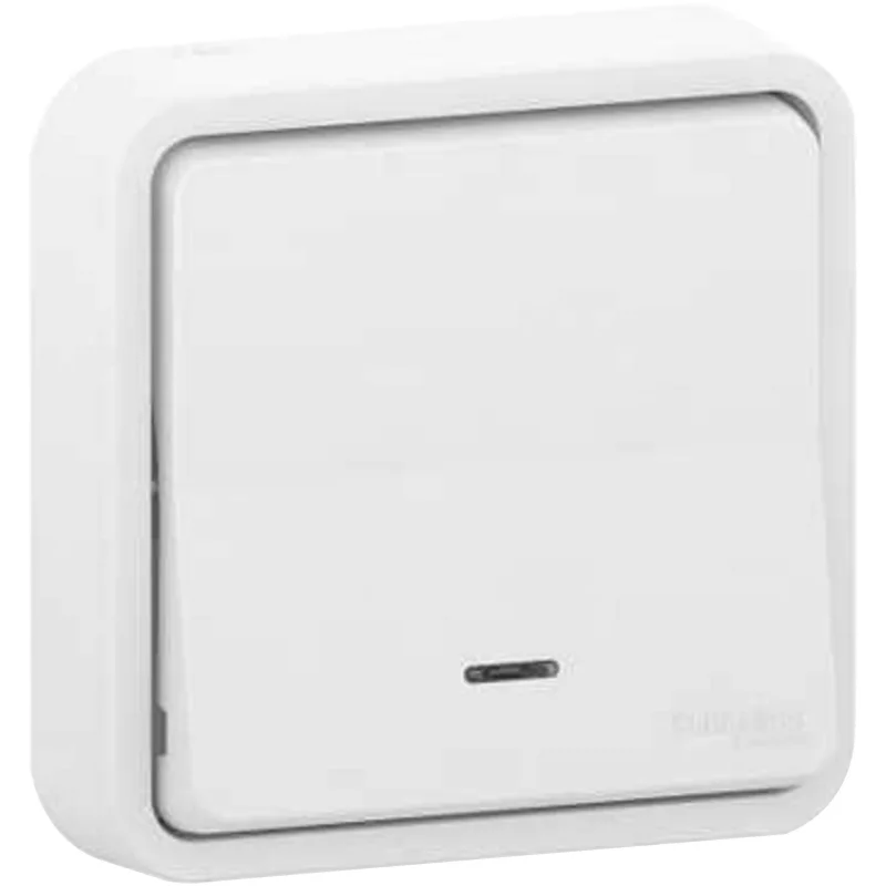 Interruptor con luz schneider mureva blanco