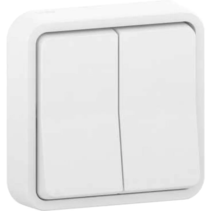 Interruptor doble schneider mureva blanco