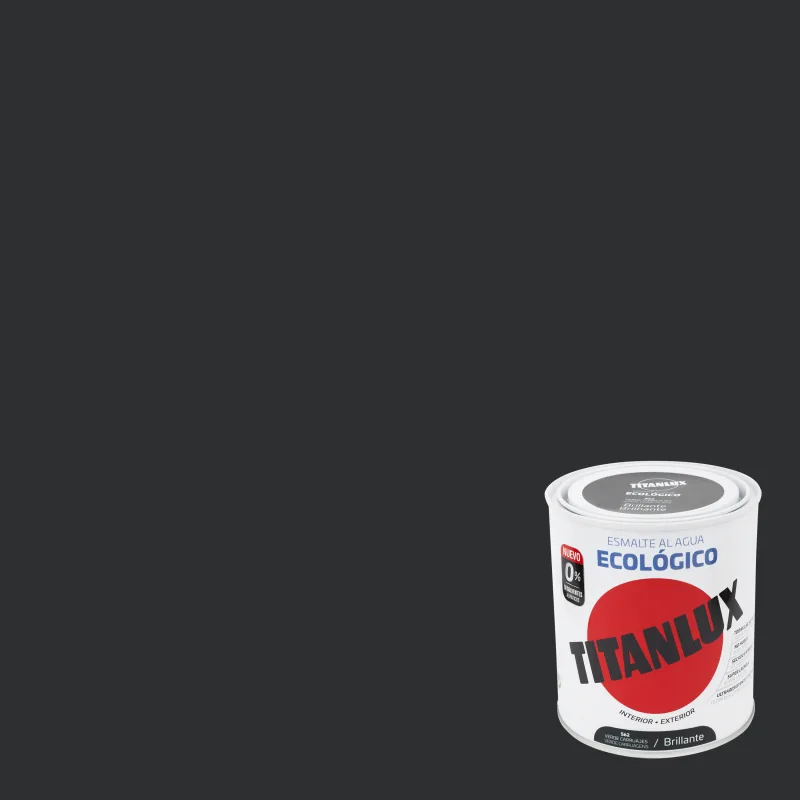 Esmalte de interior ecológico titanlux color rojo carruaje brillante 750ml para puertas, ventanas, radiadores y muebles