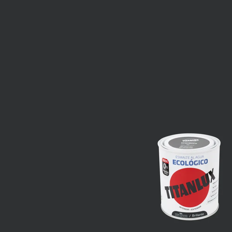 Esmalte de interior ecológico titanlux color verde carruaje brillante 750ml para puertas, ventanas, radiadores y muebles
