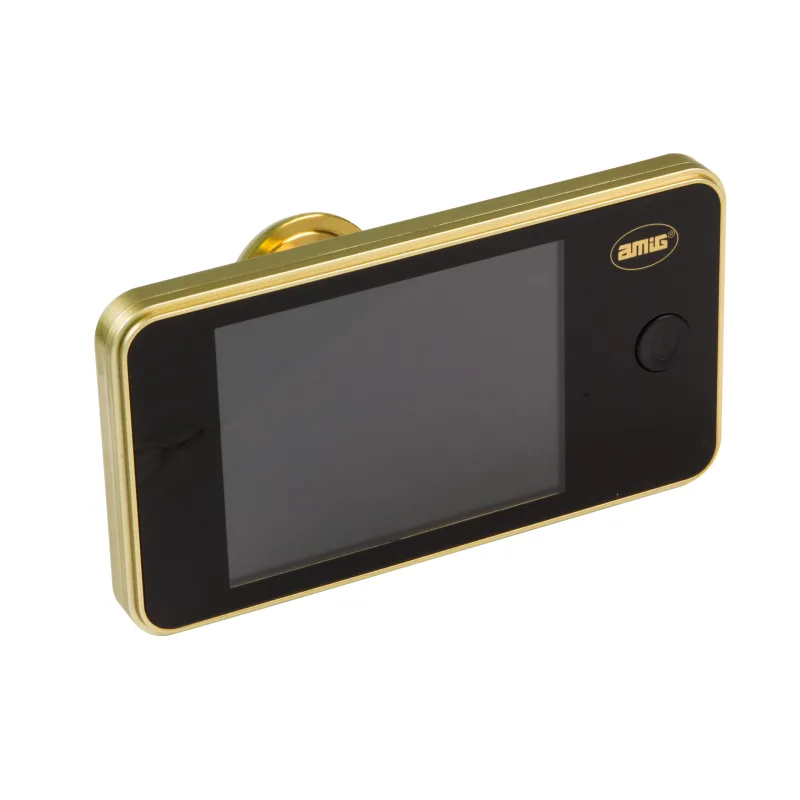 Amig - mirilla digital dw 3.2 para puertas con pantalla lcd de 3,2''- dorado | visor con cámara que proporciona visión de imágenes claras | ángulo de