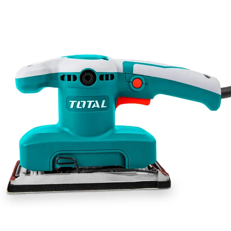Total tools - lijadora eléctrica orbital de cable con potencia de 320 w | base de 180 x 90 mm | velocidad de oscilación 14000 rpm | ideal para pulir m