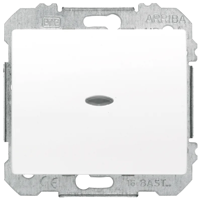 Interruptor con luz bjc iris blanco