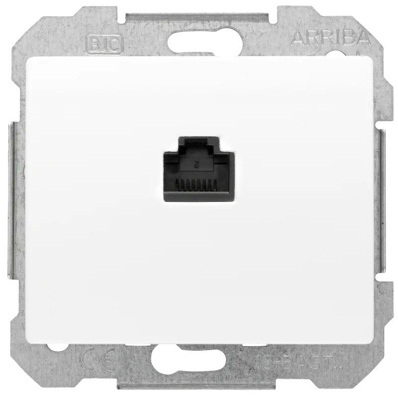 Toma de red bjc iris blanco