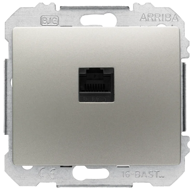 Toma de red rj45 bjc iris aluminio