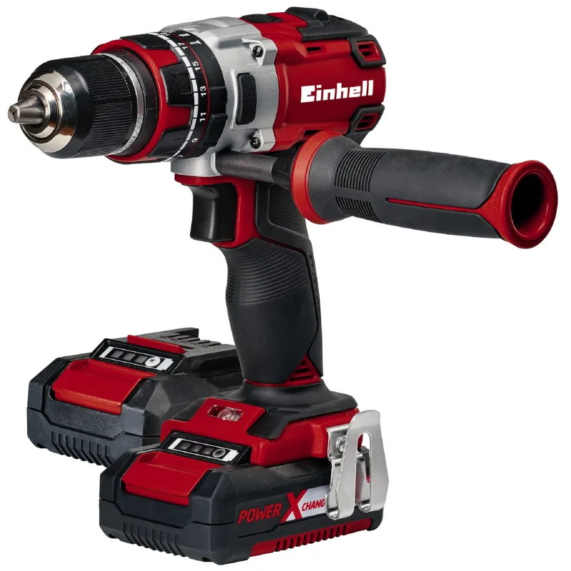 Taladro a batería einhell 18v brushless - 2 baterias - incluye dos baterías y cargador rápido - te-cd 18 li-i bl (2x2,0ah)