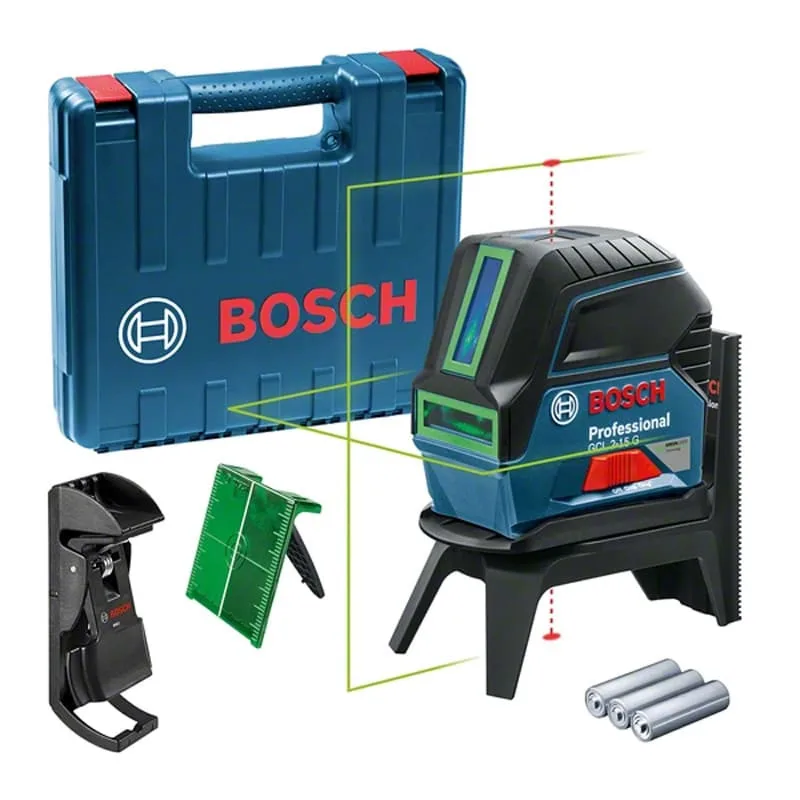 Bosch gcl2-15g láser verde cruzado - alcance 15m - 0601066j00