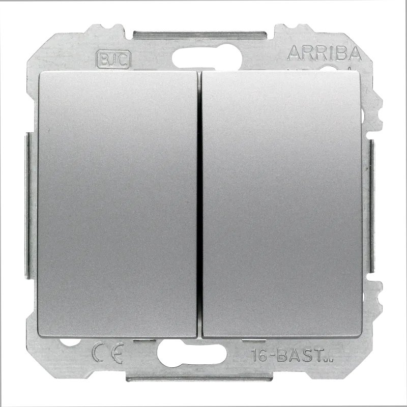 Interruptor doble bjc mega aluminio