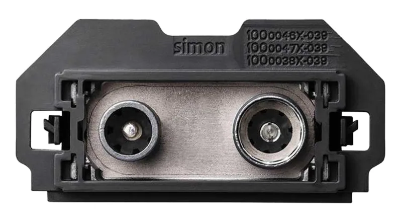 Toma de tv intermedia estrecha simon 100