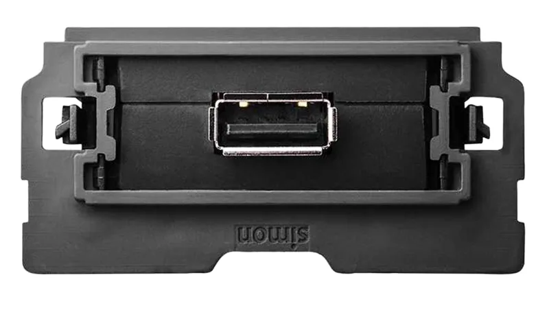 Toma de usb 2.0 estrecha simon 100