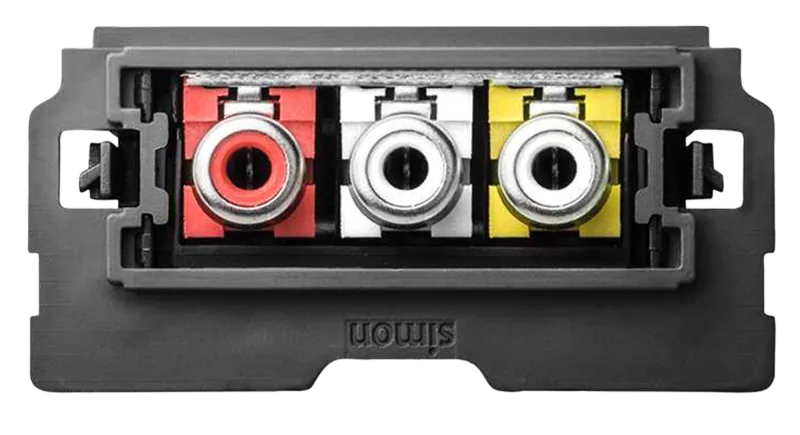 Toma de 3 rca simon 100