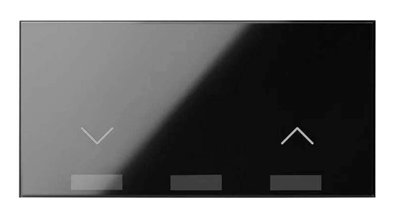 Tecla interruptor de persiana master simon 100 io negro