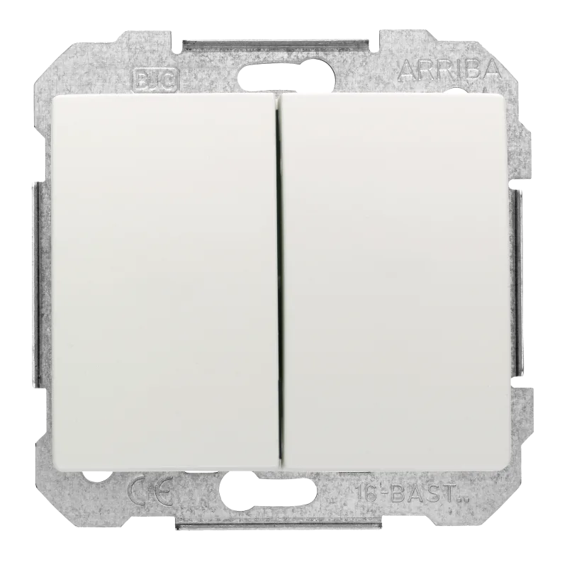 Interruptor doble bjc mega blanco