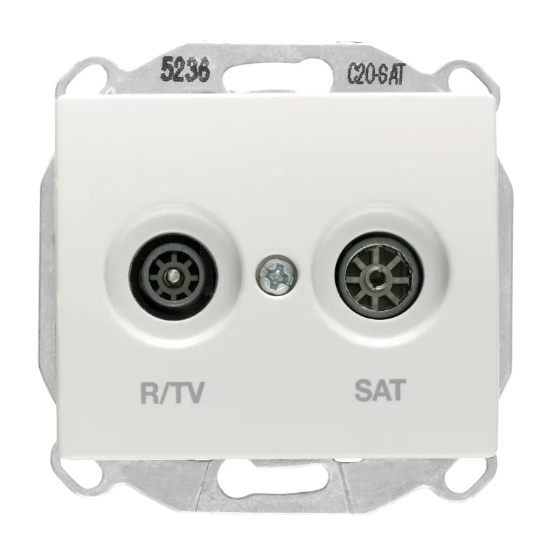 Toma de tv bjc mega blanco