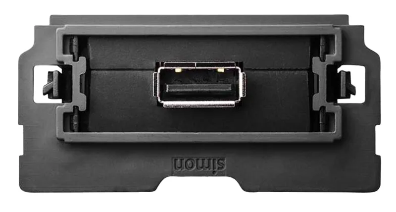 Toma de usb estrecha simon 100