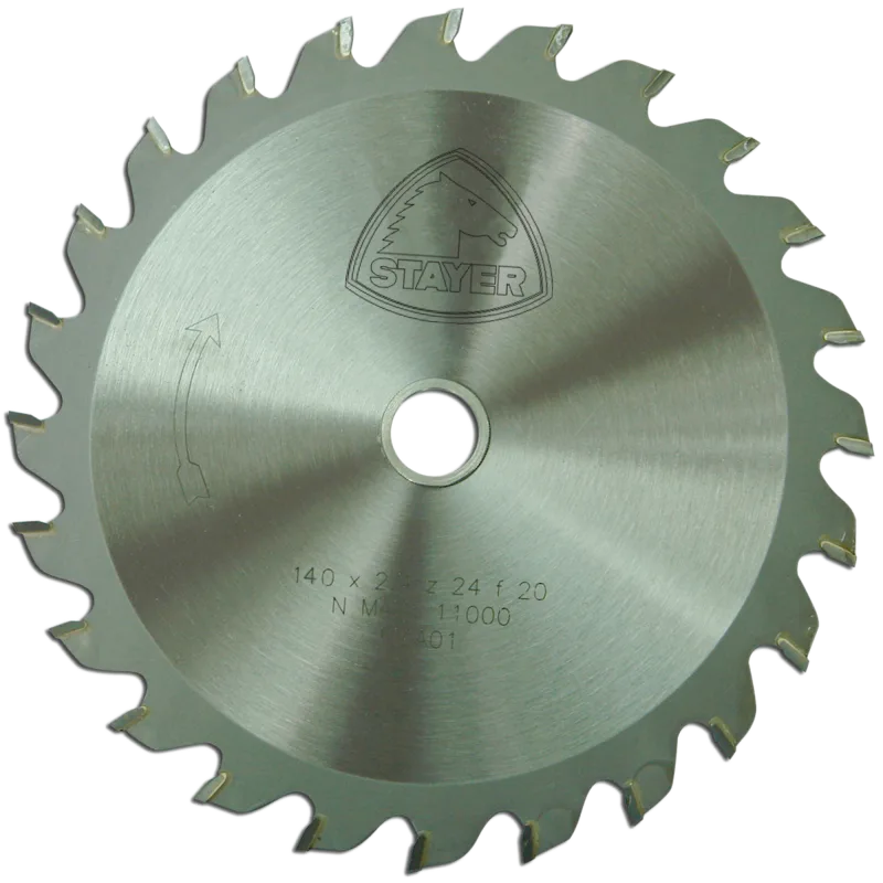 Disco de sierra circular stayer para madera,140 x 20 mm y 24 dientes