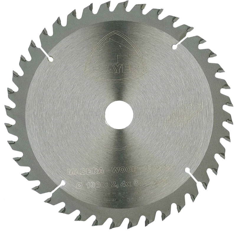 Disco de sierra circular stayer para madera, 190 x 30 mm y 40 dientes