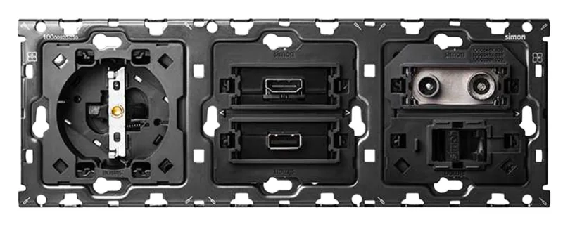 Kit enchufe enc+hdmi+usb+tv+rj45+bast