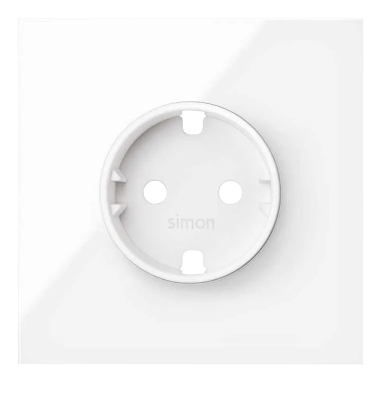 Kit enchufe frontal enchufe simon 100 blanco (sin mecanismo)